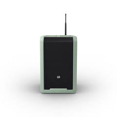 LD Systems ANNY® 8 HHD B5 GN - Bærbar batteridrevet Bluetooth® PA-høyttaler med mikser og 1x trådløs håndholdt mikrofon, Adventure Green
