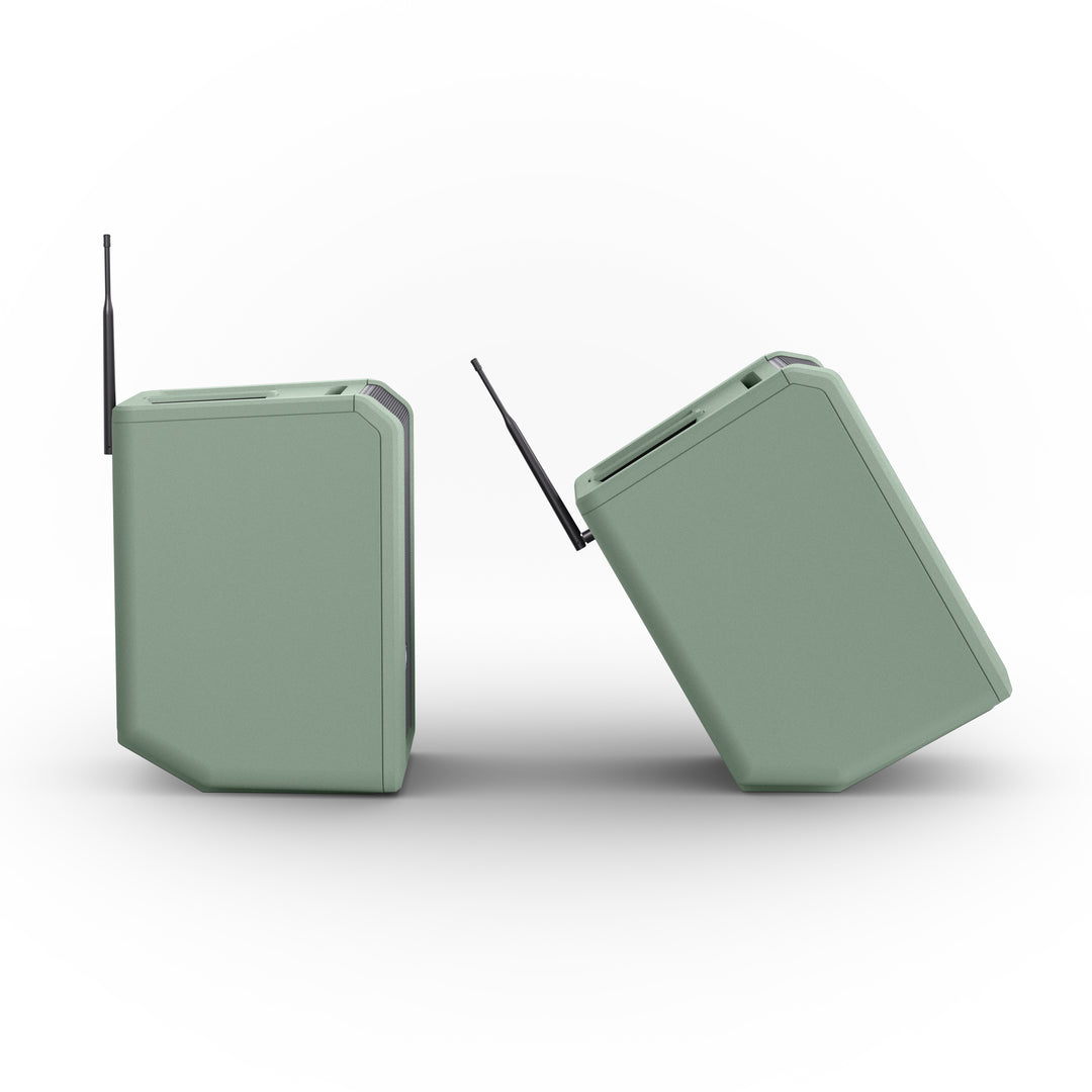 LD Systems ANNY® 8 HHD B6 GN - Bærbar batteridrevet Bluetooth® PA-høyttaler med mikser og 1x trådløs håndholdt mikrofon, Adventure Green