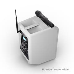 LD Systems ANNY® 8 HHD B6 W - Bærbar batteridrevet Bluetooth® PA-høyttaler med mikser og 1x trådløs håndholdt mikrofon, Ren hvit