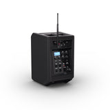 LD Systems ANNY® 8 HHD B6 - Bærbar batteridrevet Bluetooth® PA-høyttaler med mikser og 1 x trådløs håndholdt mikrofon, Stage Black