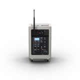 LD Systems ANNY® 8 HHD B8 G - Bærbar batteridrevet Bluetooth® PA-høyttaler med mikser og 1 trådløs håndholdt mikrofon, Urban Grey