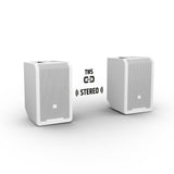 LD Systems ANNY® 8 HHD B8 W - Bærbar batteridrevet Bluetooth® PA-høyttaler med mikser og 1x trådløs håndholdt mikrofon, ren hvit