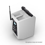 LD Systems ANNY® 8 HHD B8 W - Bærbar batteridrevet Bluetooth® PA-høyttaler med mikser og 1x trådløs håndholdt mikrofon, ren hvit
