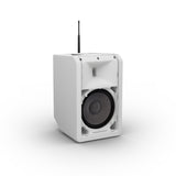 LD Systems ANNY® 8 HHD B8 W - Bærbar batteridrevet Bluetooth® PA-høyttaler med mikser og 1x trådløs håndholdt mikrofon, ren hvit