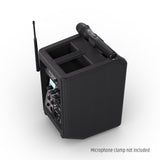 LD Systems ANNY® 8 HHD B8 - Bærbar batteridrevet Bluetooth® PA-høyttaler med mikser og 1 x trådløs håndholdt mikrofon, Stage Black