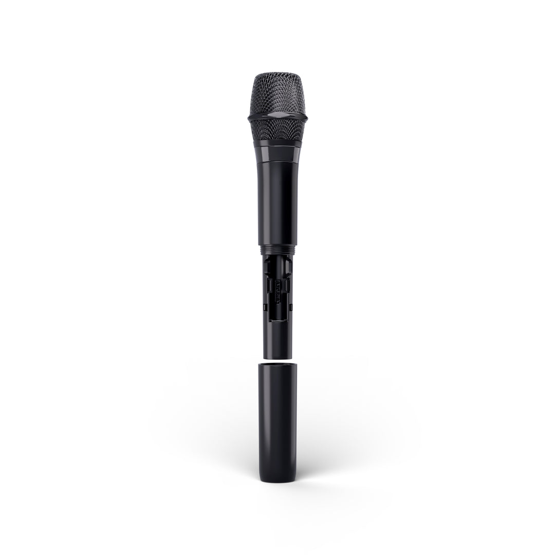 LD Systems ANNY® 8 HHD B8 - Bærbar batteridrevet Bluetooth® PA-høyttaler med mikser og 1 x trådløs håndholdt mikrofon, Stage Black