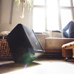 LD Systems ANNY® 8 HHD B8 - Bærbar batteridrevet Bluetooth® PA-høyttaler med mikser og 1 x trådløs håndholdt mikrofon, Stage Black