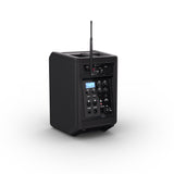 LD Systems ANNY® 8 HHD B8 - Bærbar batteridrevet Bluetooth® PA-høyttaler med mikser og 1 x trådløs håndholdt mikrofon, Stage Black
