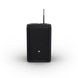 LD Systems ANNY® 8 HHD B8 - Bærbar batteridrevet Bluetooth® PA-høyttaler med mikser og 1 x trådløs håndholdt mikrofon, Stage Black