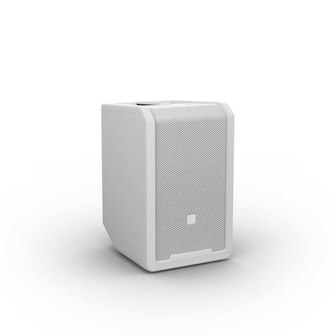 LD Systems ANNY® 8 W - Transportabel batteridrevet Bluetooth® PA-høyttaler med mikser, ren hvit