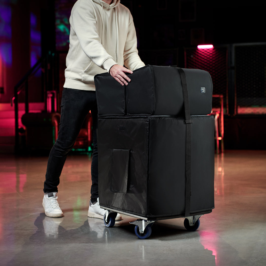 LD Systems DAVE 18 G4X BAG SET - Transportsett med hjulplate og beskyttelsestrekk til DAVE 18 G4X
