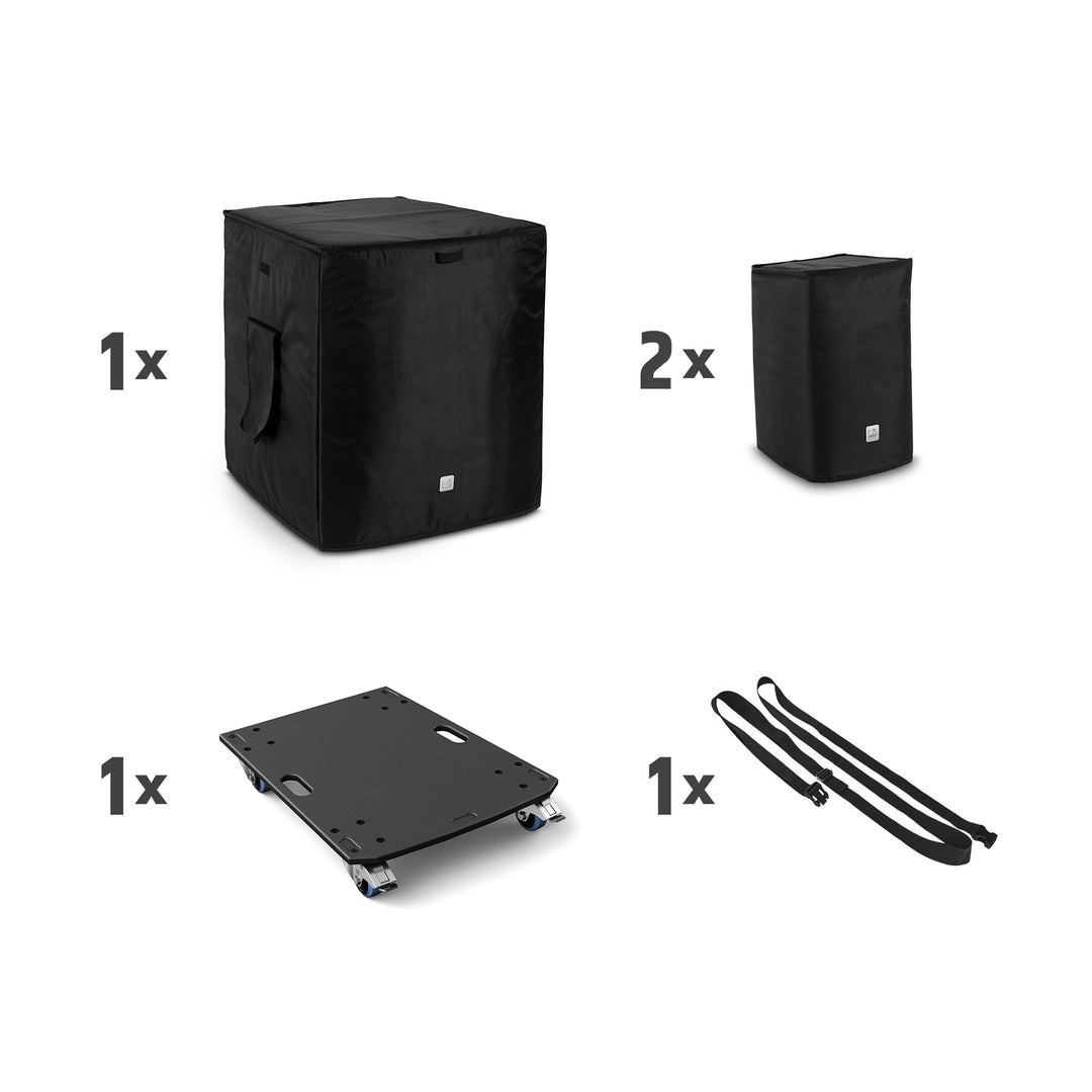 LD Systems DAVE 18 G4X BAG SET - Transportsett med hjulplate og beskyttelsestrekk til DAVE 18 G4X