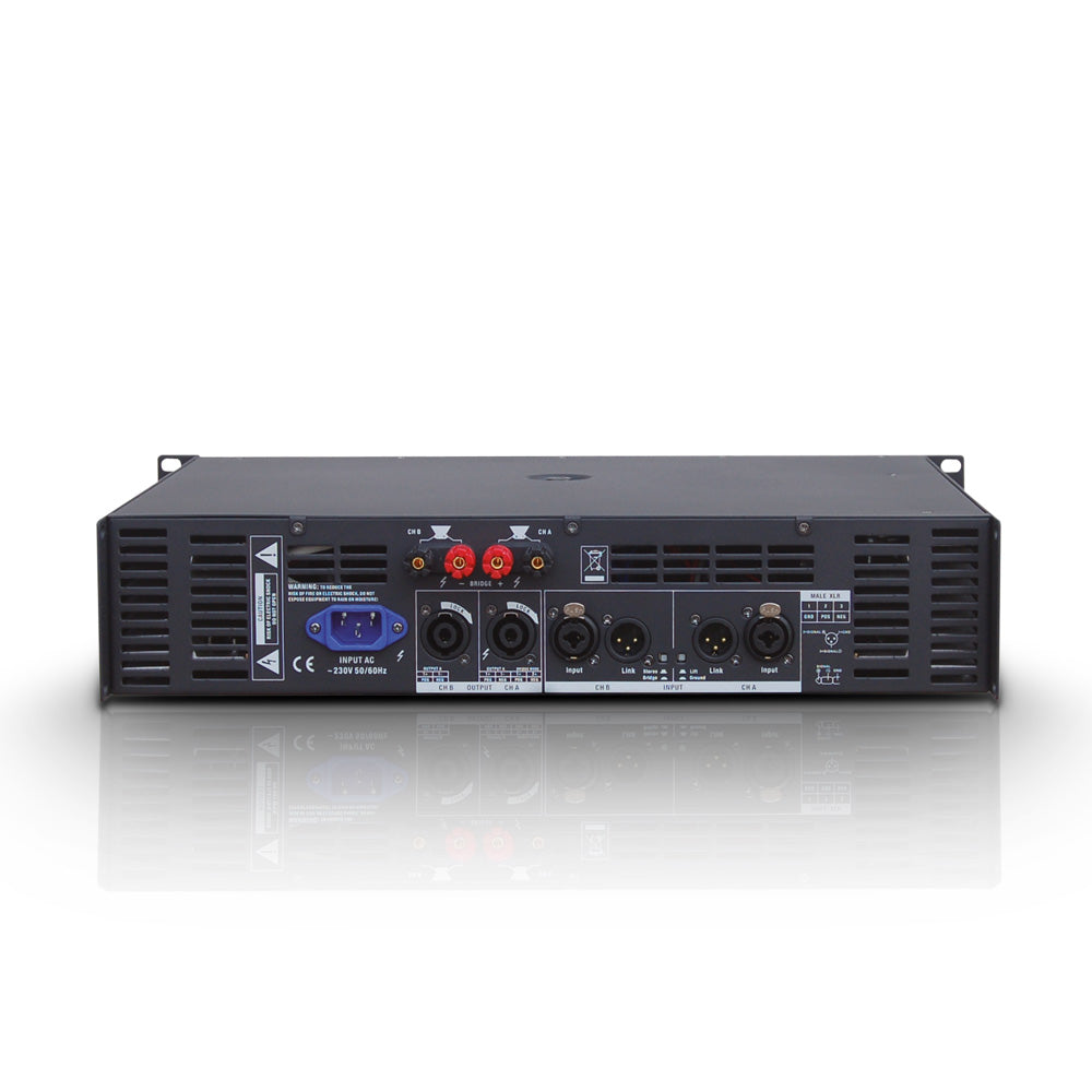 LD Systems DEEP2 1600 effektforsterker (2x450W, 8 Ohm)