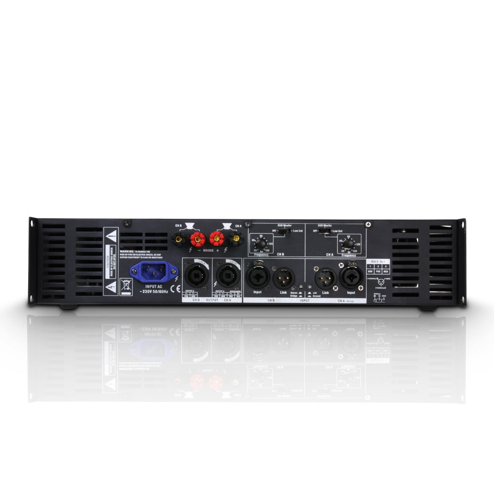 LD Systems DEEP2 2400 X effektforsterker (2x600W, 8 Ohm)