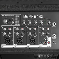 LD Systems MIX 6 A G3 - Aktiv 2-veis høyttaler med integrert 4-kanals mikser