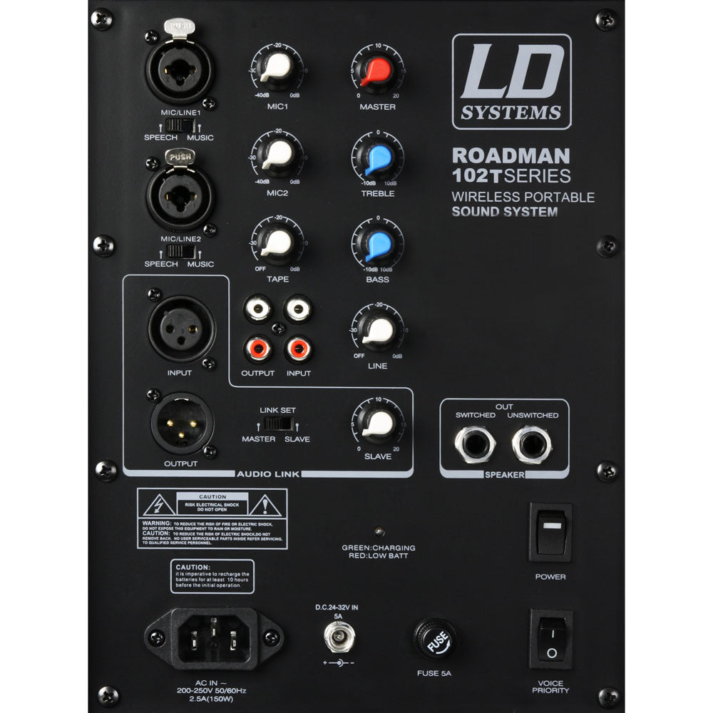 LD Systems Roadman 102 HS B6 - Bærbar PA-høyttaler med headset