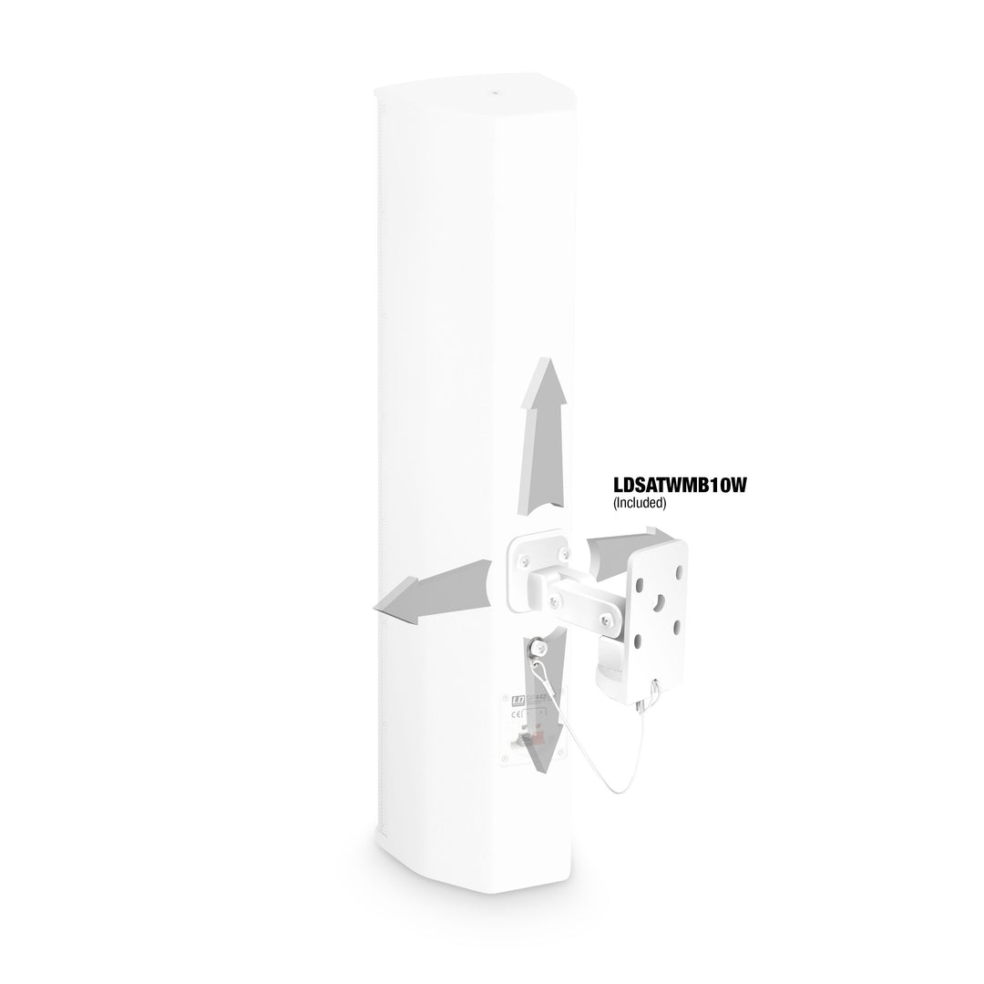 LD Systems SAT 442 G2 W - 4 x 4" passiv installasjonshøyttaler, hvit
