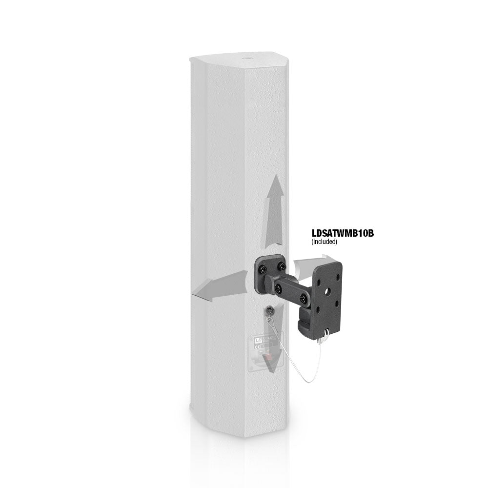 LD Systems SAT 442 G2 - 4 x 4" passiv installasjonshøyttaler, svart