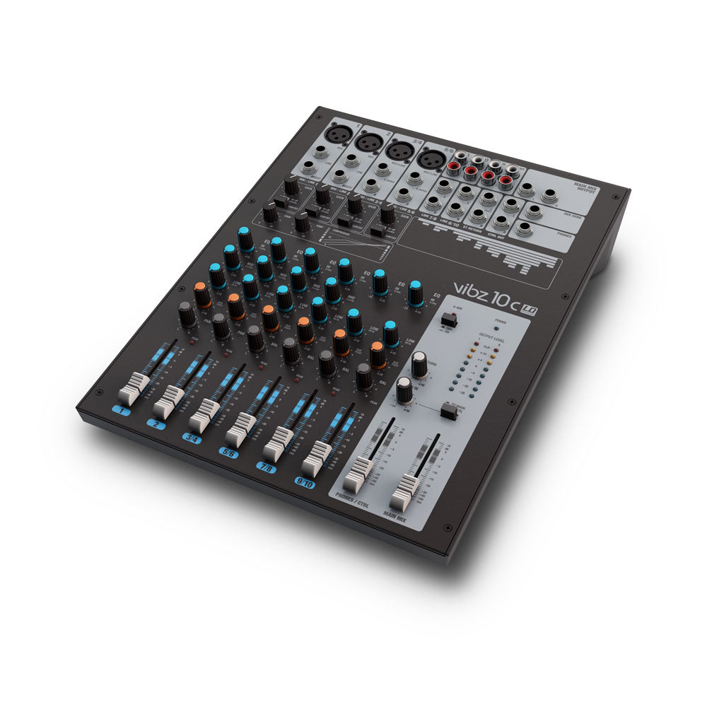 LD Systems VIBZ 10 C – 10-kanals mixerpult med kompressor