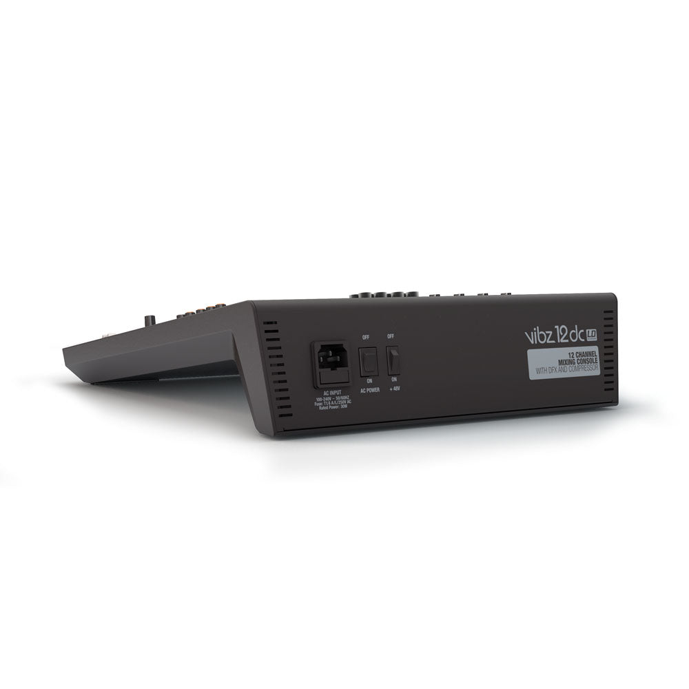 LD Systems VIBZ 12 DC - 12-kanals mixerpult med DFX og kompressor