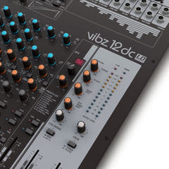 LD Systems VIBZ 12 DC - 12-kanals mixerpult med DFX og kompressor