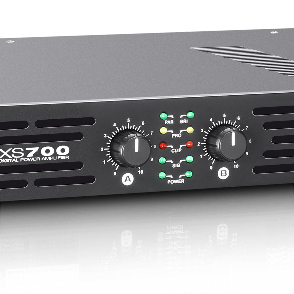 LD Systems XS 700 effektforsterker (2x200W, 8 Ohm)