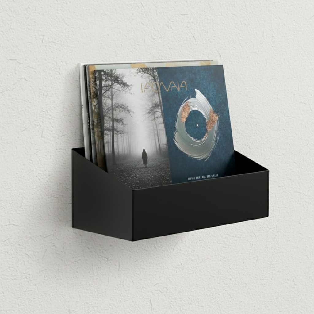 Studio 57 Vinyl Vegghylle Medium (svart)