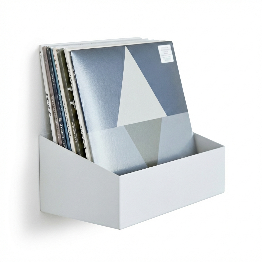 Studio 57 Vinyl Vegghylle Large (hvit)