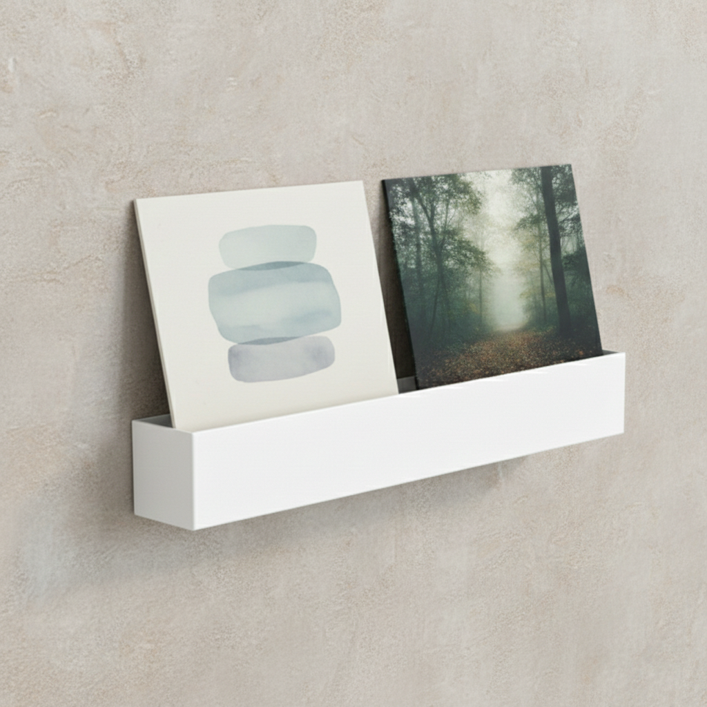Studio 57 Vinyl Dobbel Veggdisplay (hvit)