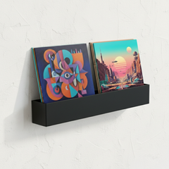 Studio 57 Vinyl Dobbel Veggdisplay (svart)
