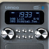 Lenco PDR-051 DAB+ Radio (taupe/sølv)