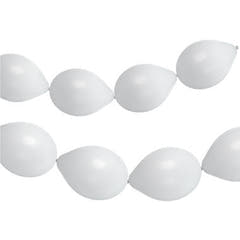 Linkballonger til Garland 8 stk. (Matt kokos hvit, 33 cm)