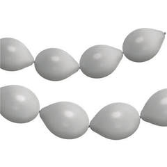 Linkballonger til Garland 8 stk. (Mønestøv Sølv, 33cm)