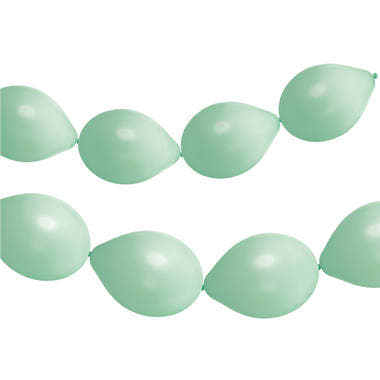 Linkballonger til Garland 8 stk. (Matt Pistachio, 33 cm)