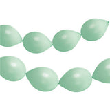 Linkballonger til Garland 8 stk. (Matt Pistachio, 33 cm)