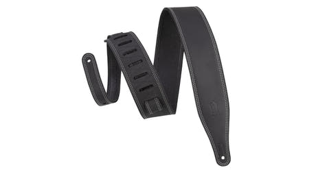 Levys M17BDS gitarrem 2 1/2", svart pull-up-skinn