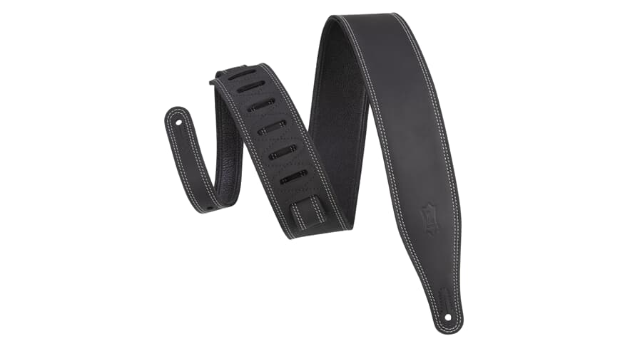 Levys M17BDS gitarreim 2 1/2", Black pull up top