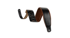 Levys M26PD gitarrem, svart med tan bakside