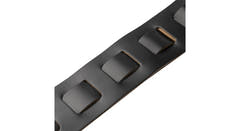Levys M26PD gitarrem, svart med tan bakside
