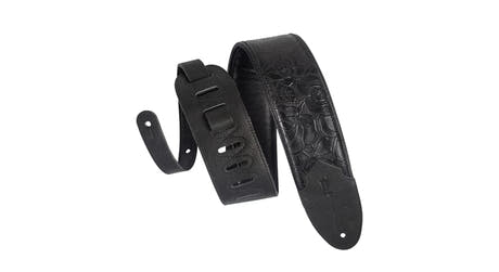 Levys M4WP gitarstropp 3", Black Rose