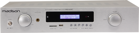 Madison HI-FI stereoforsterker (sølv, 2x140W)