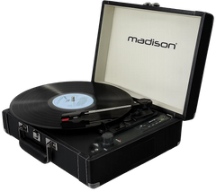 Madison Vintage Platespiller m. Bluetooth (Svart)