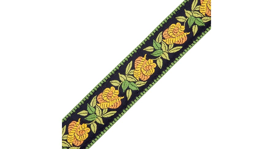 Levys MC8JQ gitarrem 2", gult blomstermønster