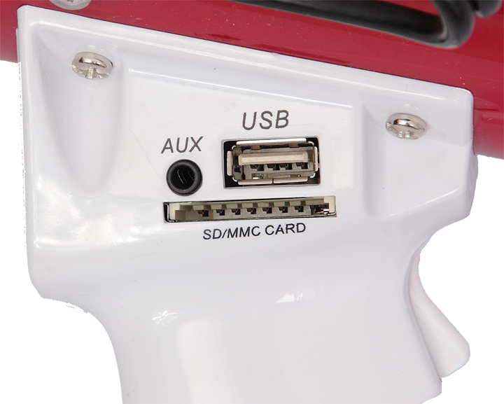 Megafon med USB og SD-kortleser (50W)