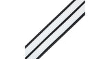 Levys MG317DRS gitarrem 2 1/2", svart med hvite racingstriper