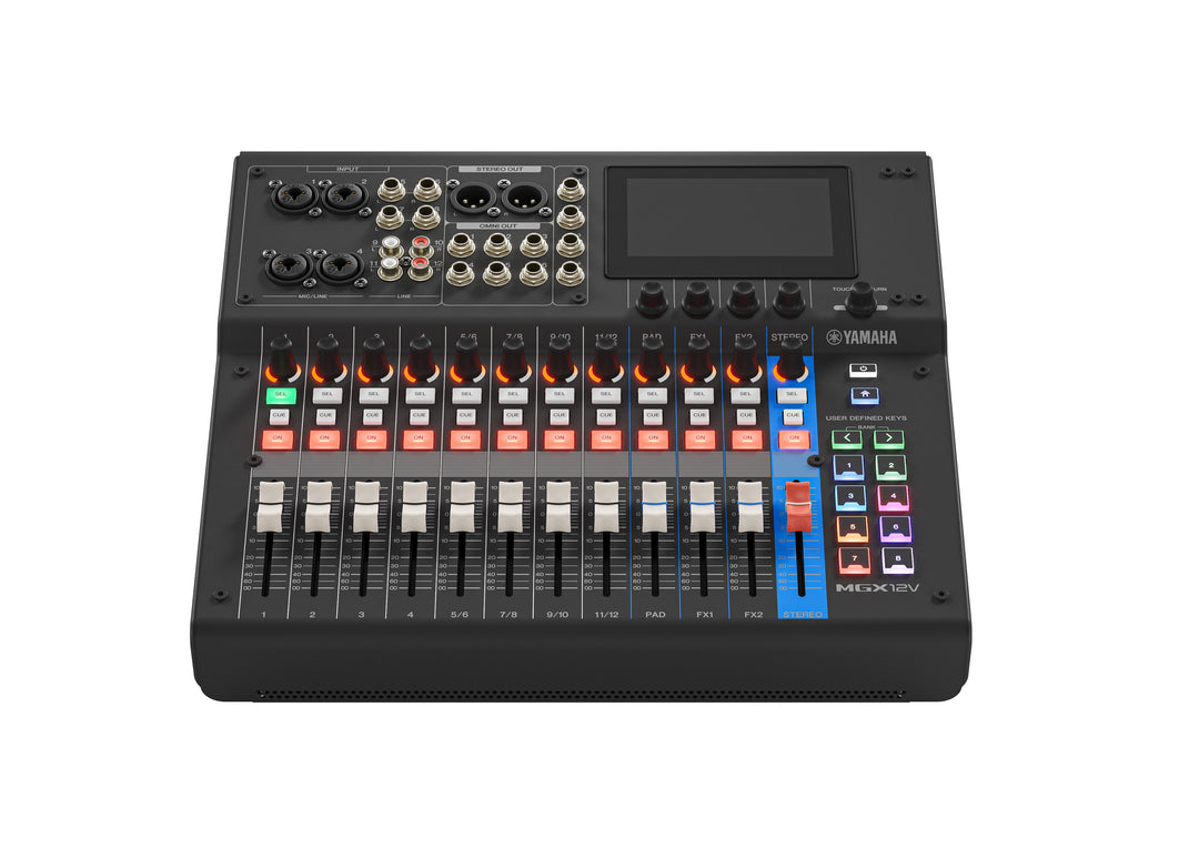 Yamaha MGX12V digital miksekonsoll (Svart) - Videoversjon