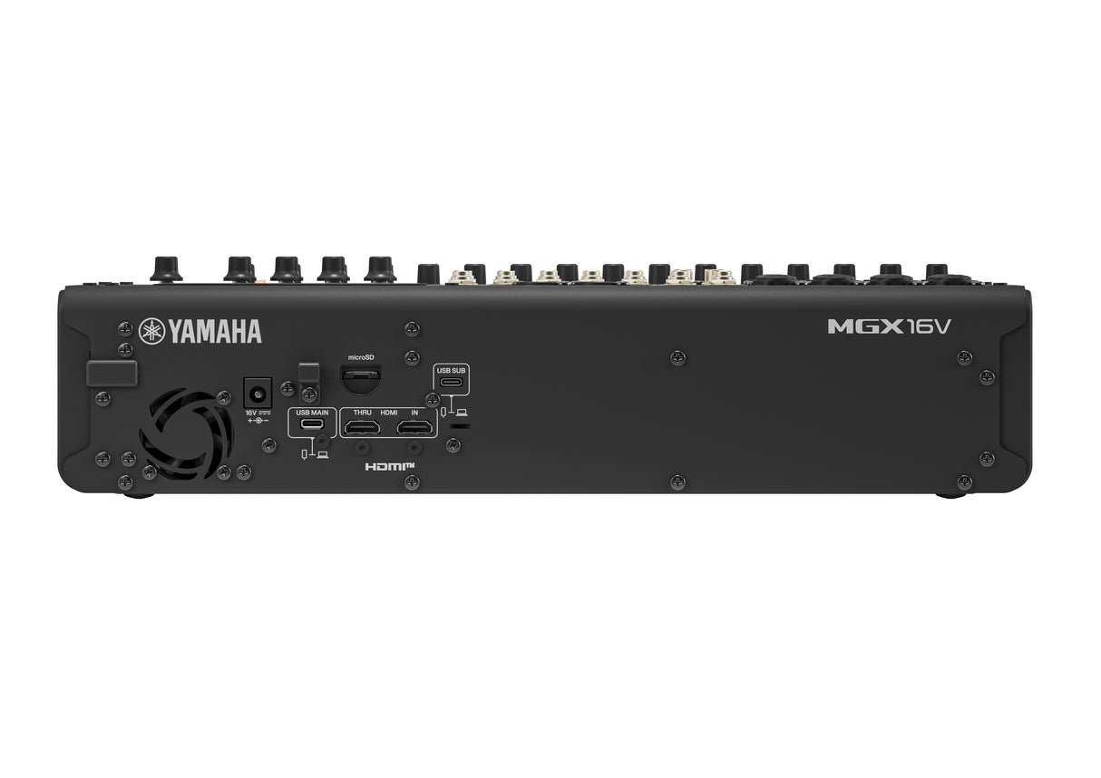 Yamaha MGX16V digital miksekonsoll (Svart) - Videoversjon
