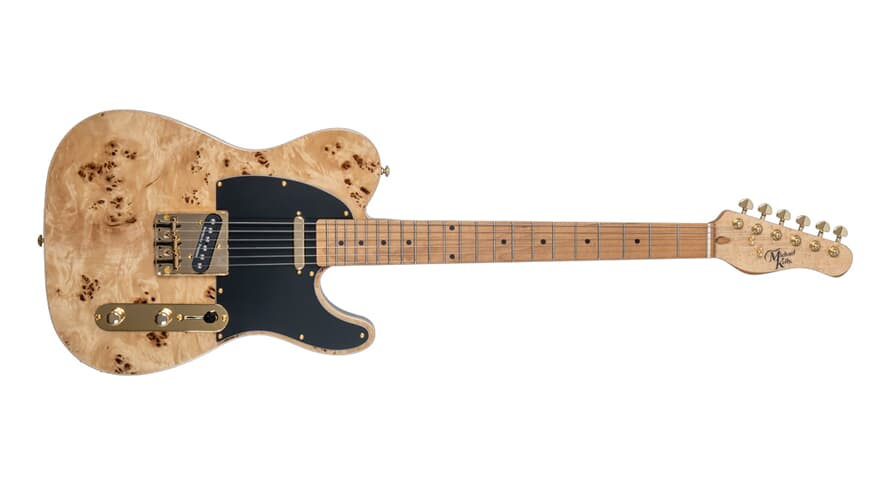 Michael Kelly Mod Shop 50 Duncan elektrisk gitar, Natural Burl