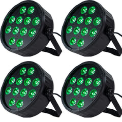 Marconi Polaris 12x12W RGBW PAR-lampe 4 stk. pakke