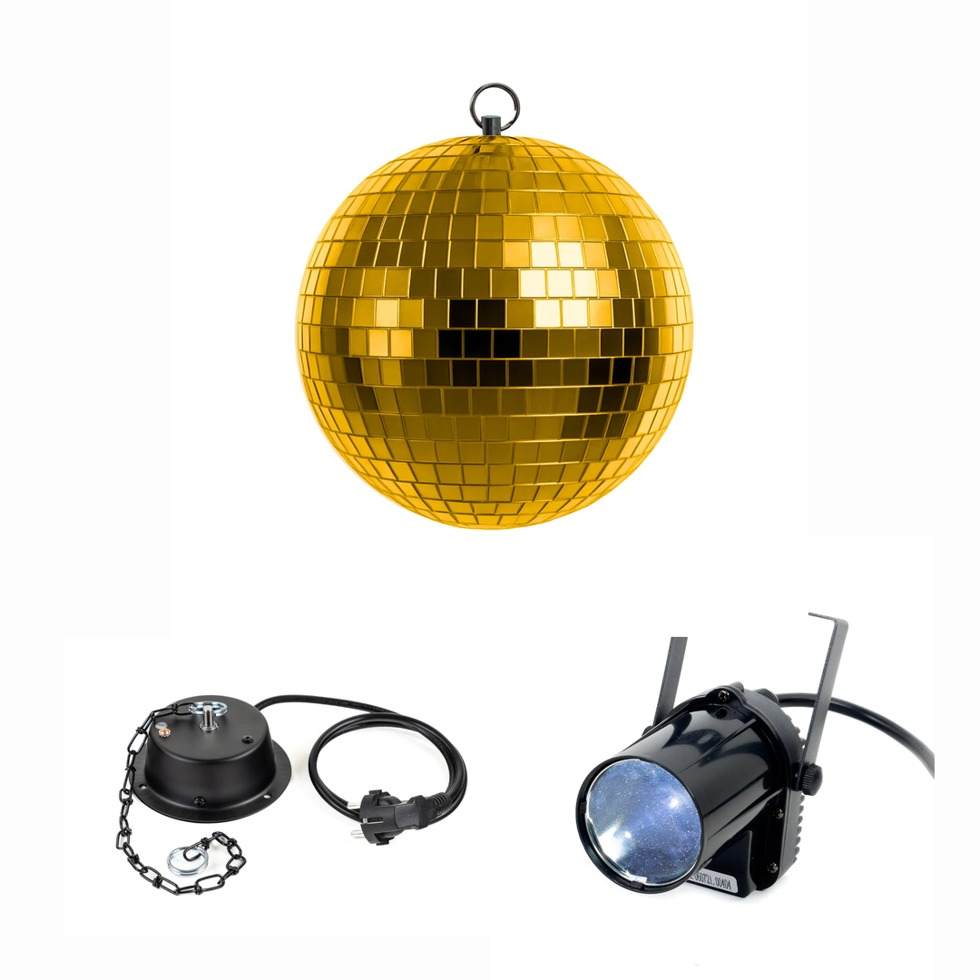 Marconi speilkule gull (20 cm)
